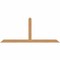 Ekena Millwork Portland Timber Gable Bracket, Western Red Cedar, 108"W x 45"H x 1 1/2"D x 5 1/2"F, 10/12 Pitch GBW108X45X0206POR00SWR - alternate 1